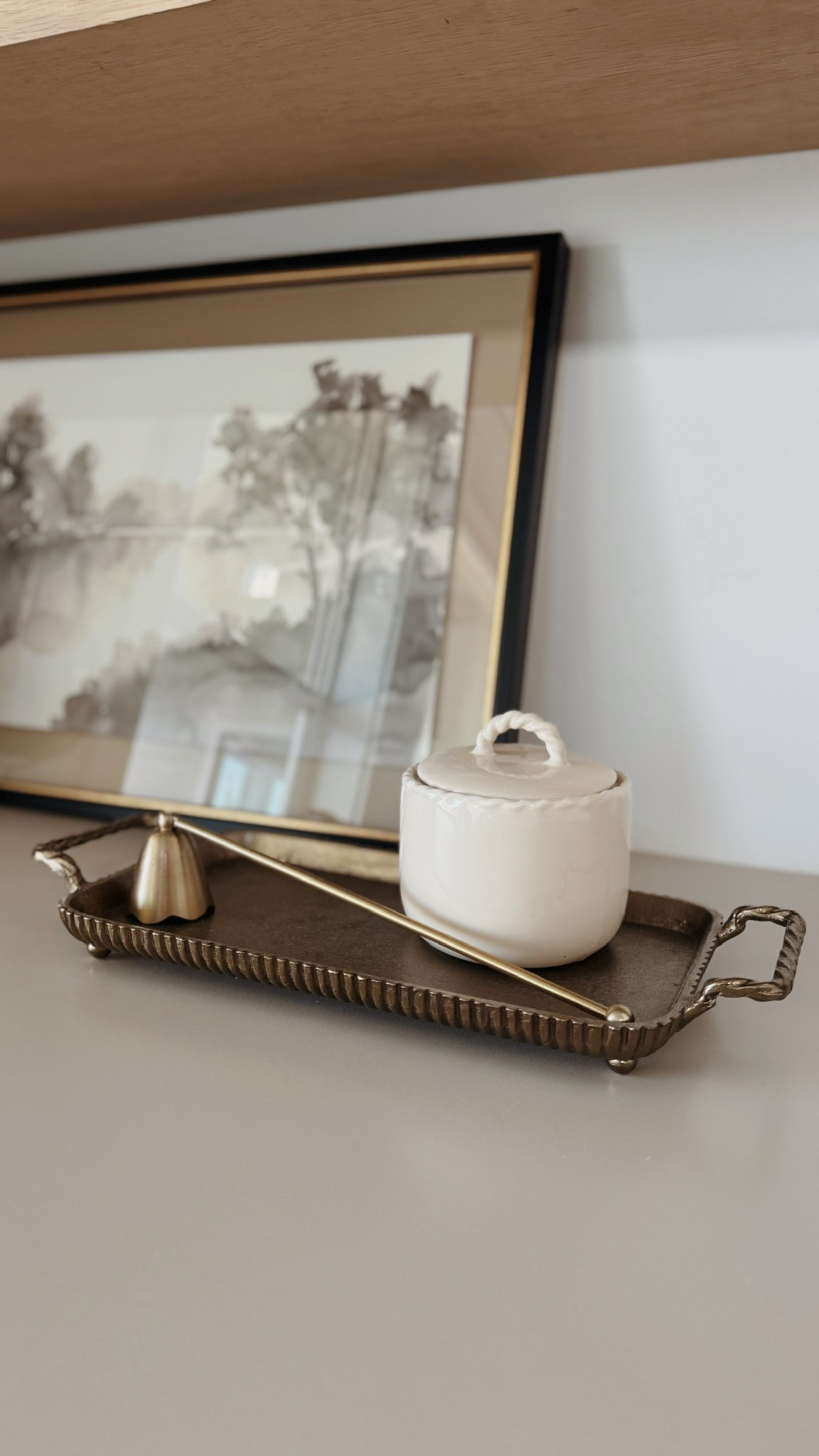 The pretiestttt brass tray & candle snuffer on sale today at target! 

#LTKFindsUnder50 #LTKSaleAlert #LTKHome