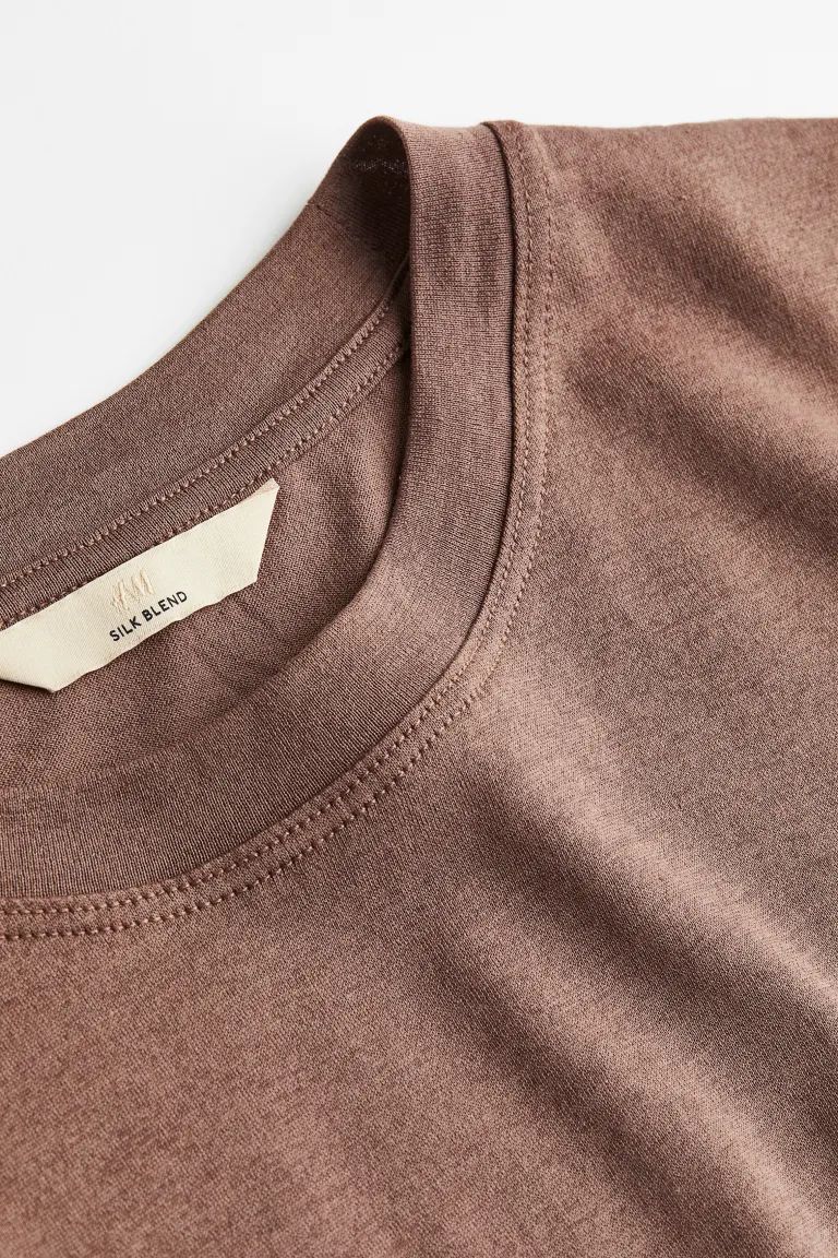 Silk-blend T-shirt | H&M (US)