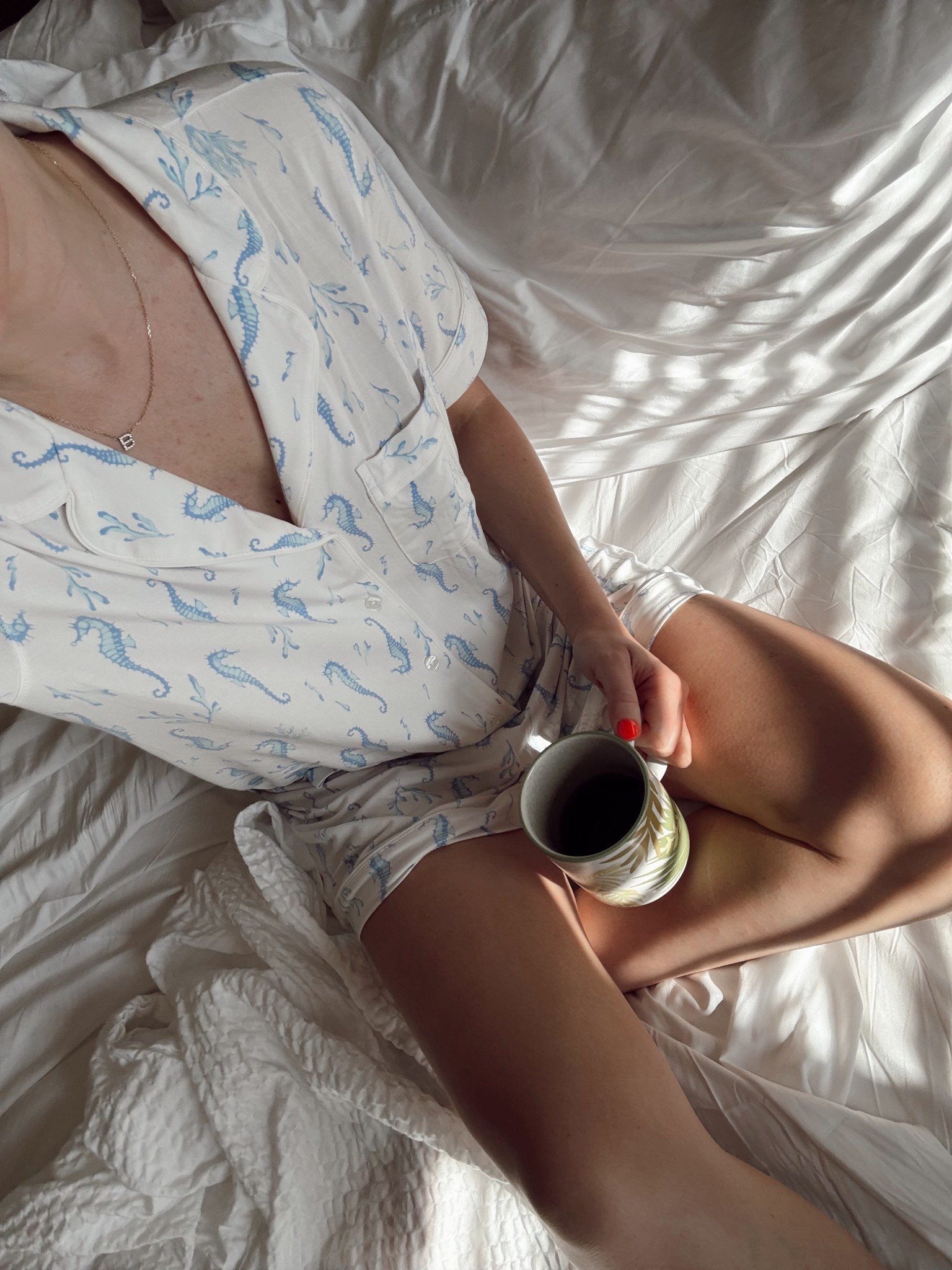 Summer pjs🌊🐚 wearing a size small 

#LTKStyleTip