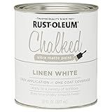 1 qt Rust-Oleum Brands 285140 Linen White Chalked Ultra Matte Paint | Amazon (US)