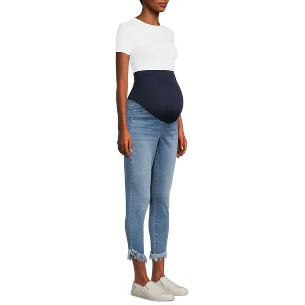 Sofia Jeans by Sofia Vergara Women’s Maternity Rosa Curvy Ankle Full Band Skinny Cha Cha Hem Je... | Walmart (US)