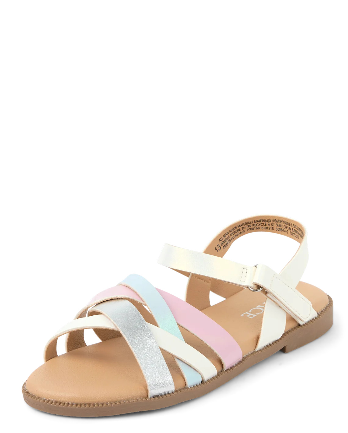 Girls Colorblock Sandals - white | The Children's Place