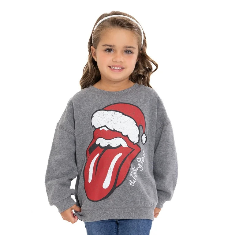 Rolling Stones Toddler Girls Holiday Crewneck Sweatshirt, Sizes 12M-5T | Walmart (US)