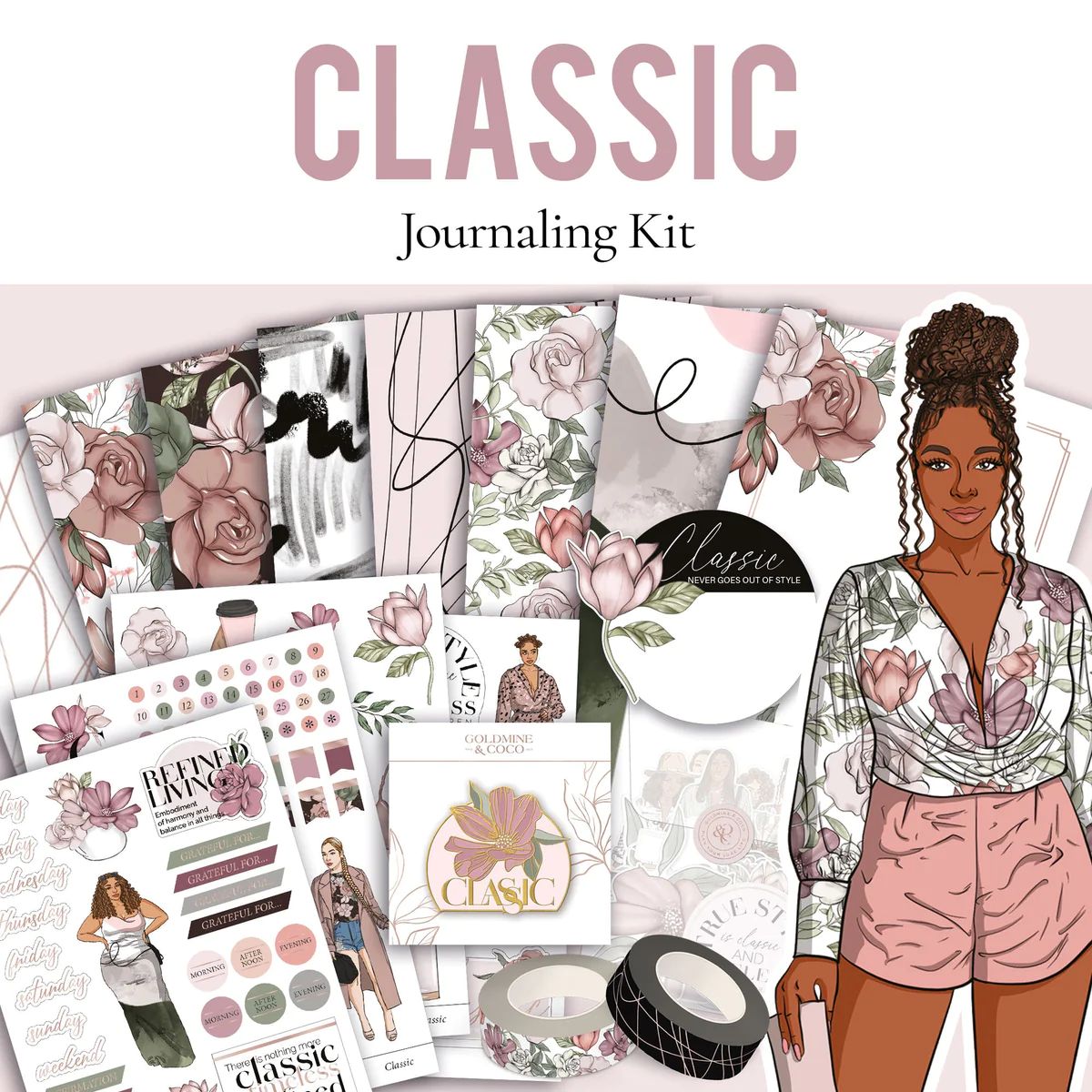 Goldmine & Coco Classic Journaling Kit: Limited Edition Preview Box | Goldmine & Coco