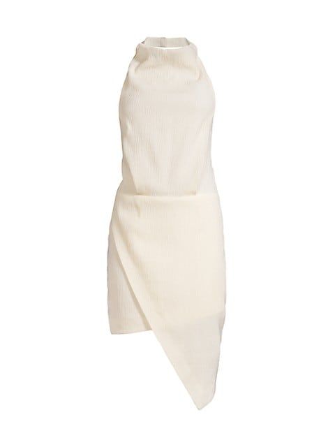 Keilani Draped Halter Minidress | Saks Fifth Avenue