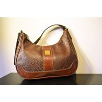 Carrlyand Brown Purse, Bag, Brown, Faux Leather, Reptile Print, Purse, Shoulder Bag | Etsy (US)