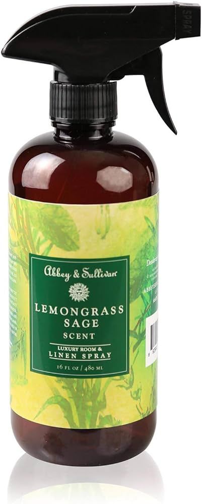 Abbey & Sullivan Linen Spray, Lemongrass Sage, 16 oz. | Amazon (US)