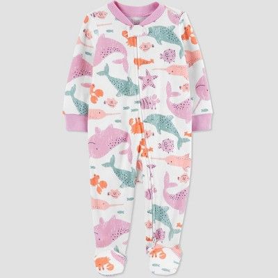 Baby Girls' Sea Animals Footed Pajama - Just One You® made by carter's | Target