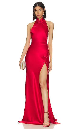 SAU LEE Michelle Gown in Red. - size 0 | Revolve Clothing (Global)