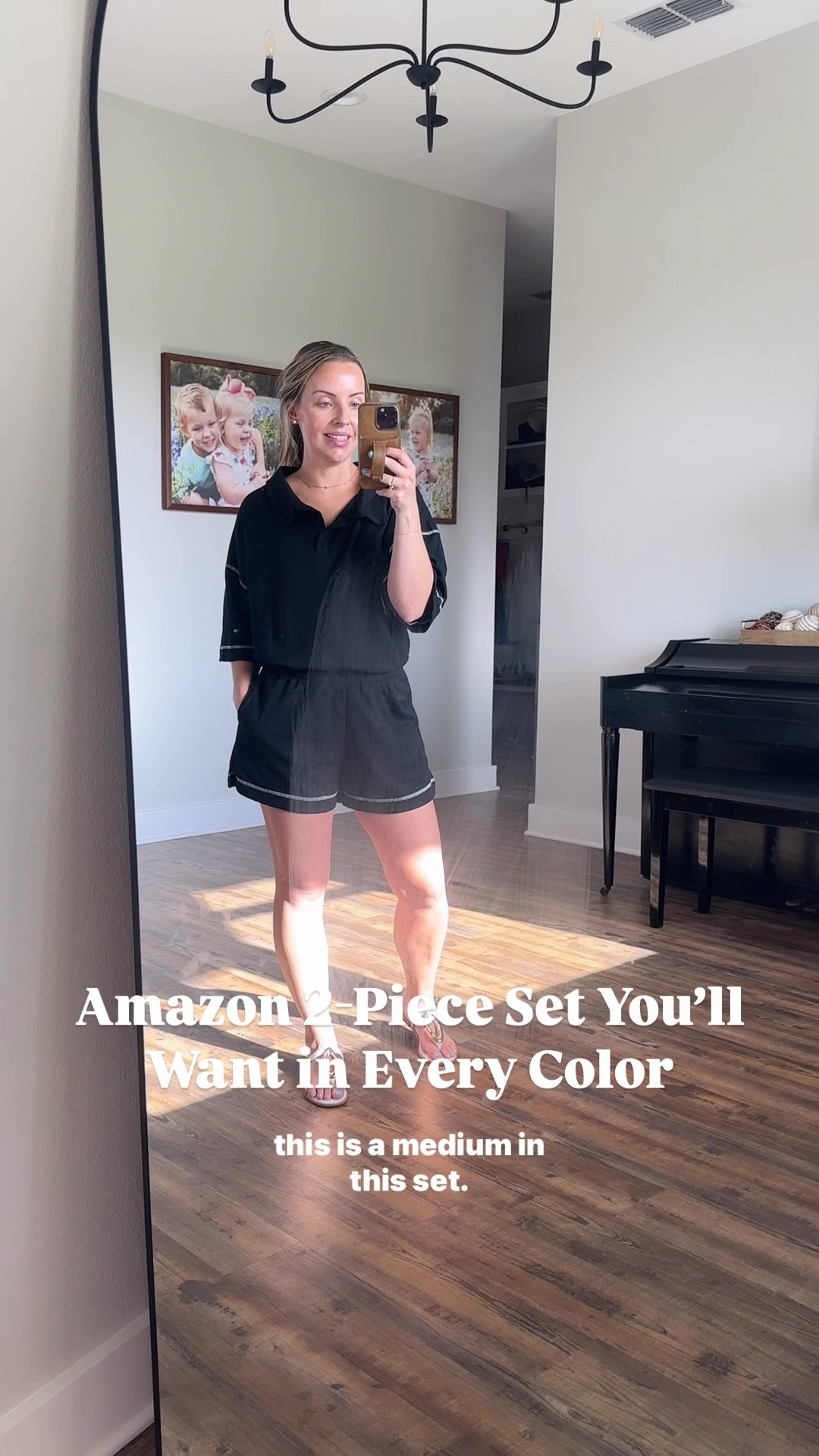 A 2 piece summer set you will want in every color. 

Correction: I’m wearing a size SMALL in this set. Not a medium as stated in this video. It fits True to size! 
I am 5’3” - 130lbs - Usually between small & medium in sizes. 

Mom outfits | summer outfits | women over 30 | sports mom | casual mom | outfit Inspo 

#LTKStyleTip #LTKFindsUnder50 #LTKSummerEdit