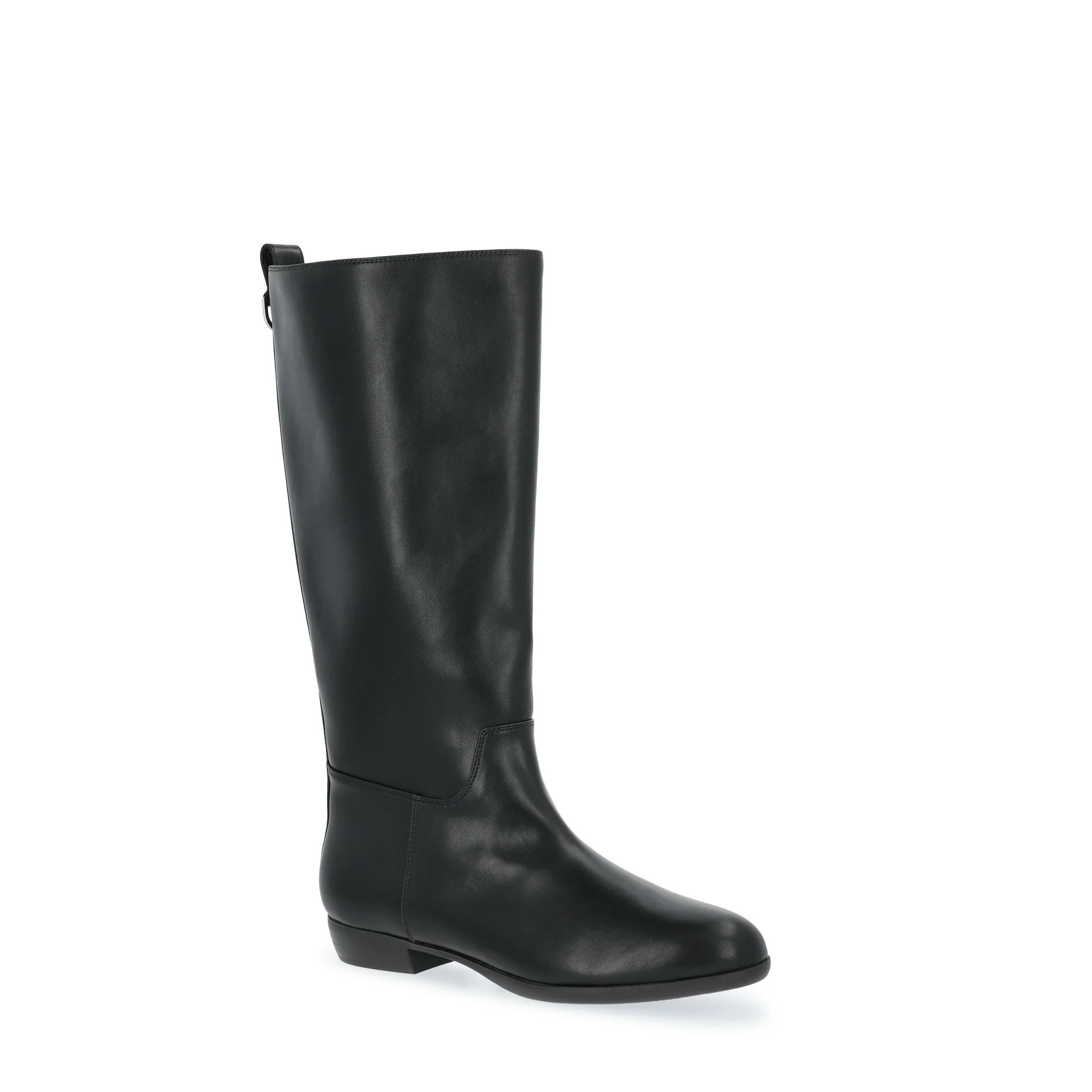 Free Assembly Women's Faux Leather Riding Boots | Walmart (US)