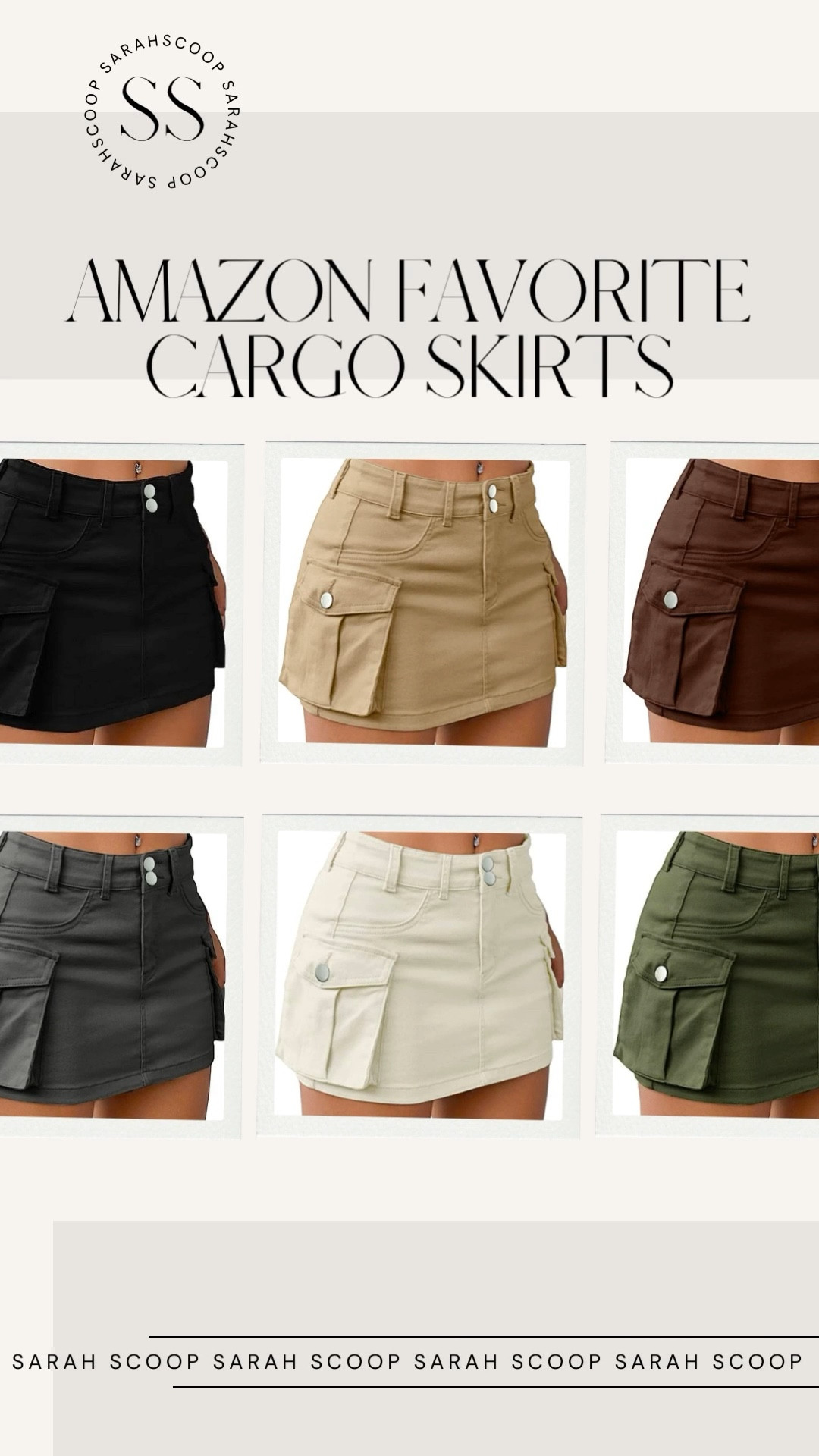 Women s Low Waist Cargo Skirt curated on LTK