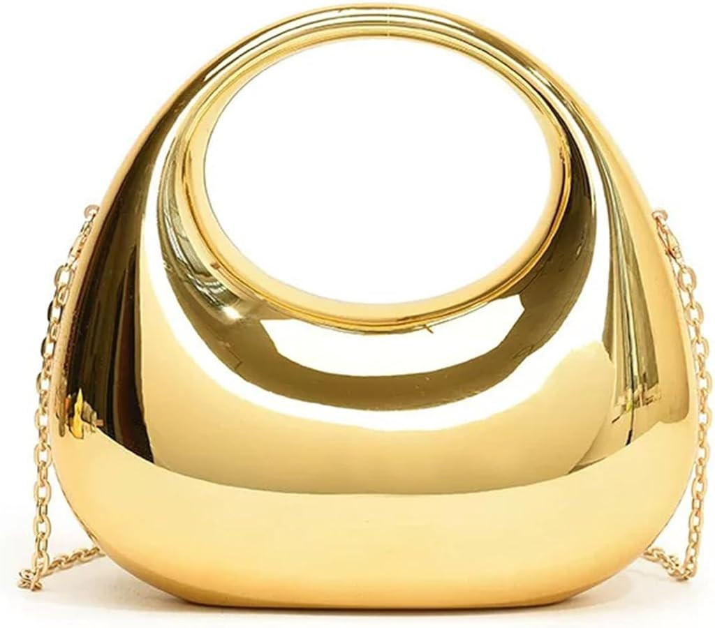 Acrylic Evening Clutch Purse for Women, Metallic Purse Evening Handbags Moon Hobo Bag, Evening Pu... | Amazon (US)