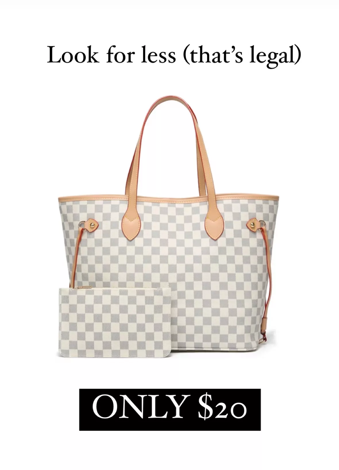 TWENTY FOUR Womens Checkered Tote … curated on LTK