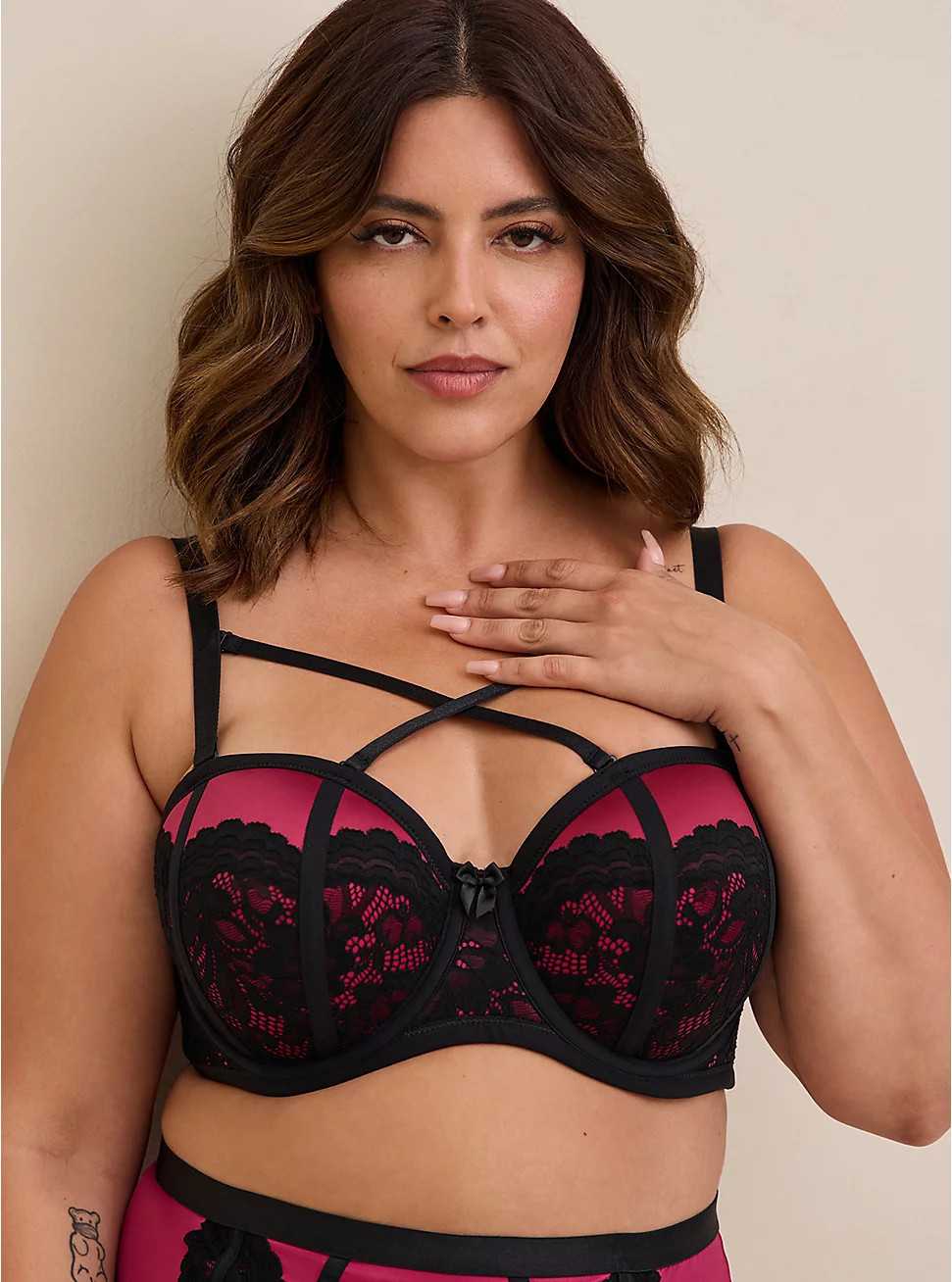 Strapless Push-Up Shine Strappy Straight Back Bra | Torrid (US & Canada)