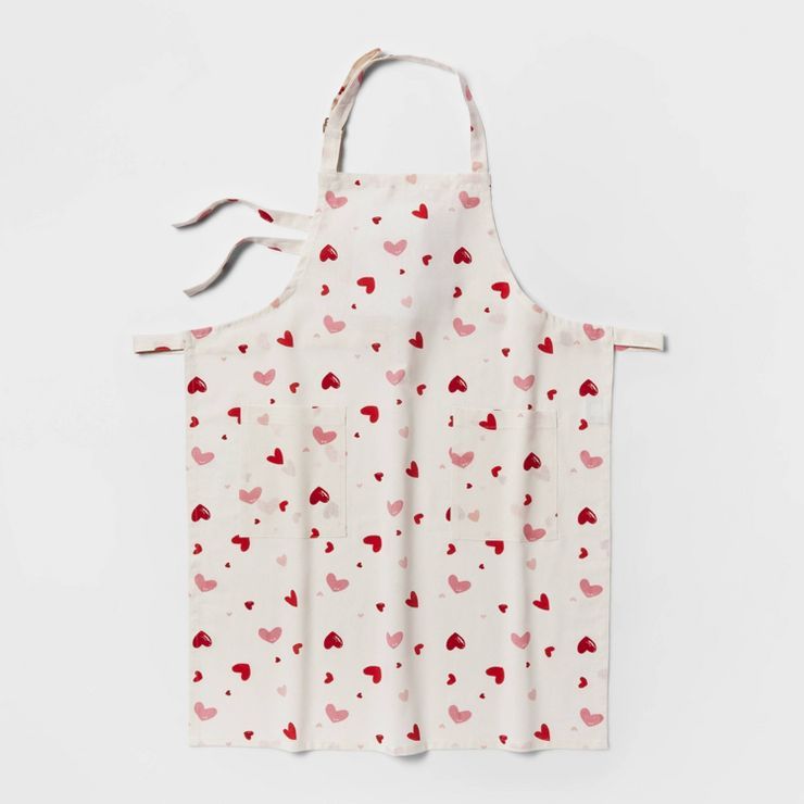 Cotton Scattered Hearts Apron - Threshold&#8482; | Target
