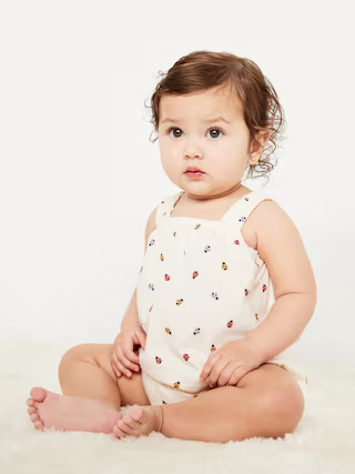 Printed Sleeveless One-Piece Romper for Baby | Old Navy (US)