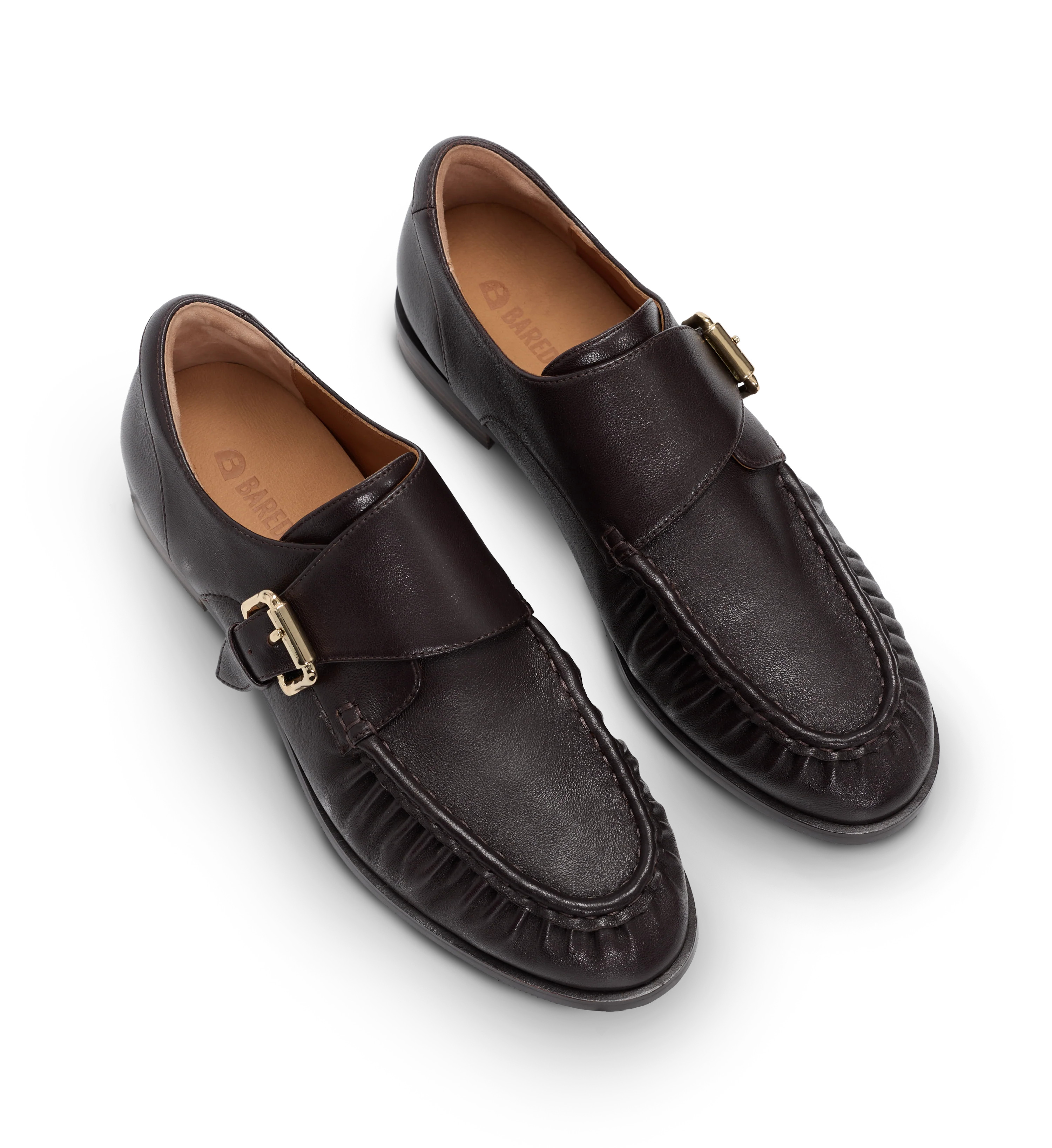Curruca Chocolate Brown Leather Monks & Laceups | Bared Footwear | Bared Footwear