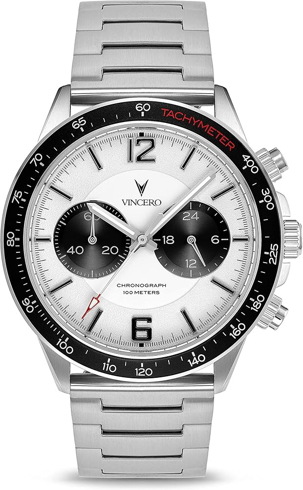 Vincero Luxury Watch for Men - Apex Men's Wrist Watch with Stainless Steel Watch Band, Italian Me... | Amazon (US)