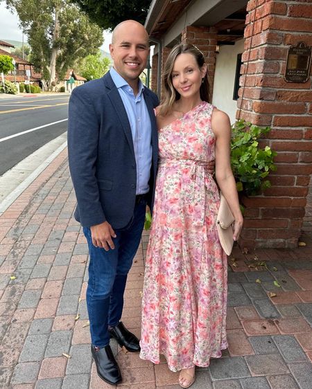 My forever wedding date 💗 Maternity dress is from Pink Blush and comes in a blue/green floral as well. Linked below! 

#LTKbump #LTKstyletip #LTKwedding