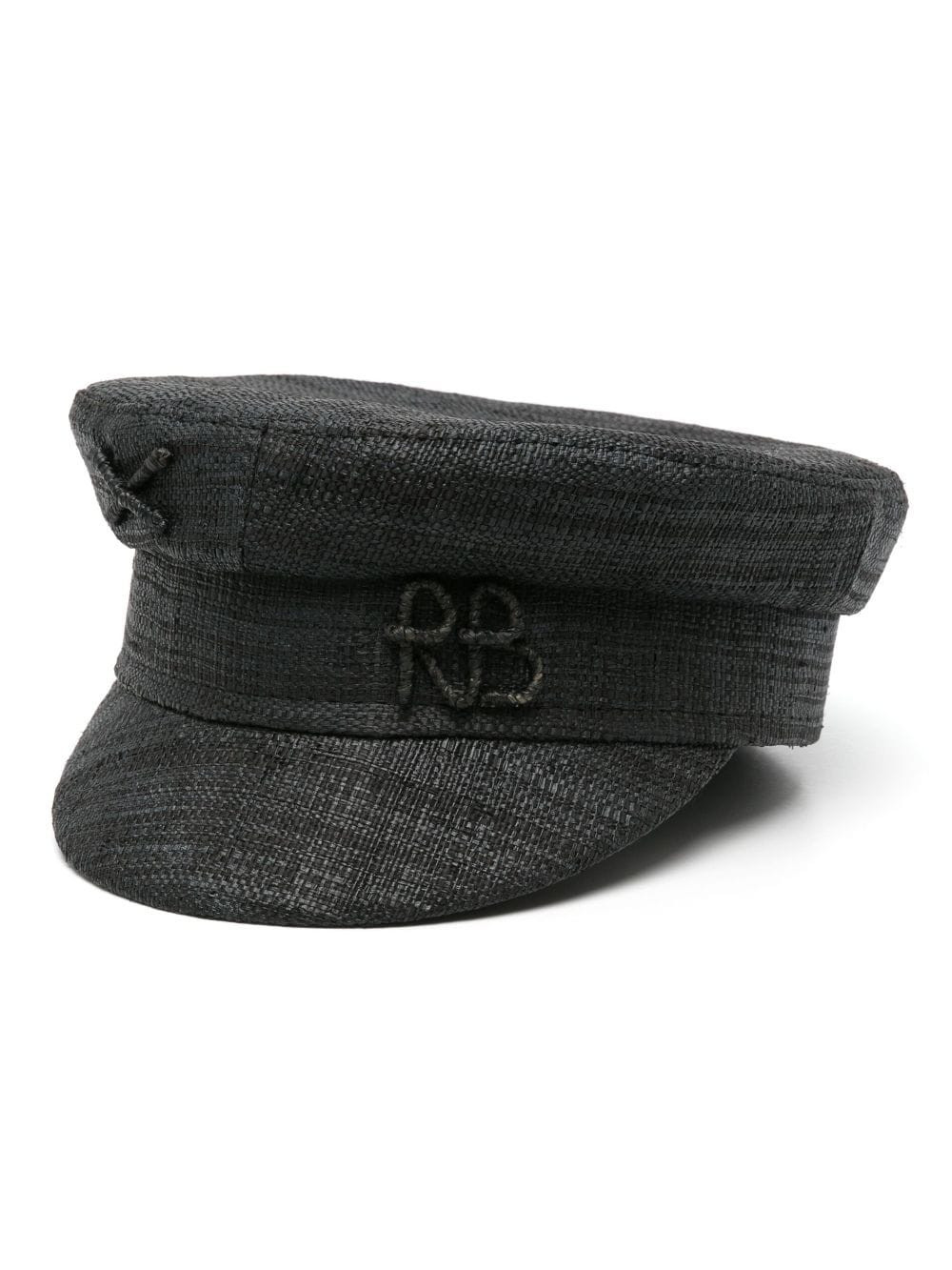 Ruslan Baginskiy Straw baker boy hat - Black | Farfetch Global