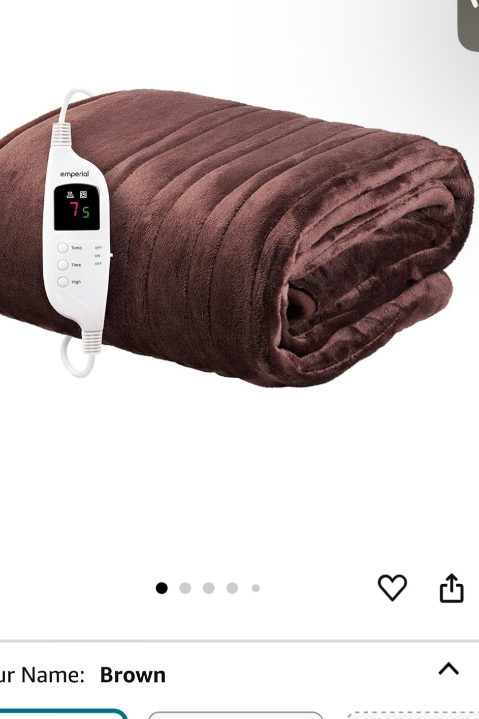 Cost heated throw / blanket 