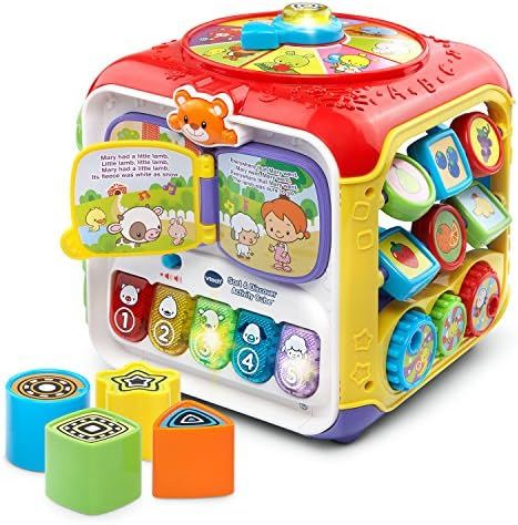 VTech Sort and Discover Activity Cube (Frustration Free Packaging), Red | Amazon (US)