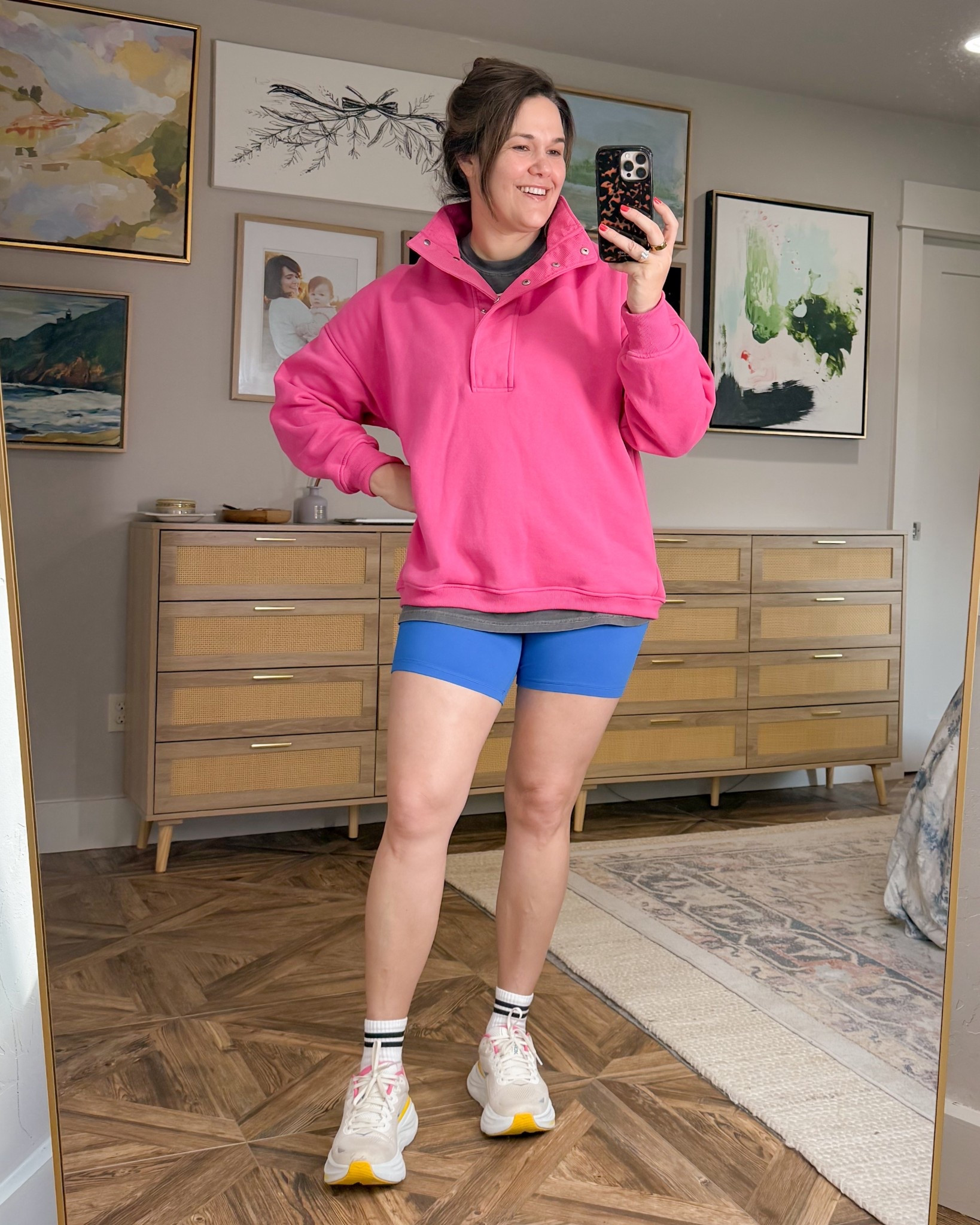 Workout #ootd. These are my most worn bike shorts. High waisted and the perfect length, not too short not too long. Size large for me here and the fit is just right. 



Workout outfit, gym outfit, gym style, spring style for moms, spring outfit idea, outfit ideas for moms on the go, workout style, midsize style, size 10 style

#LTKootd #LTKMidsize #LTKOver40