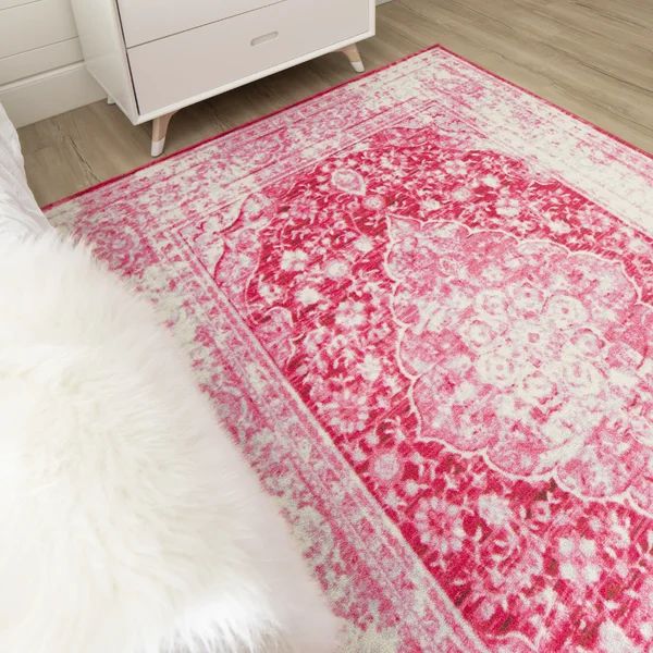 JOMO Performance Pink Rug | Wayfair North America