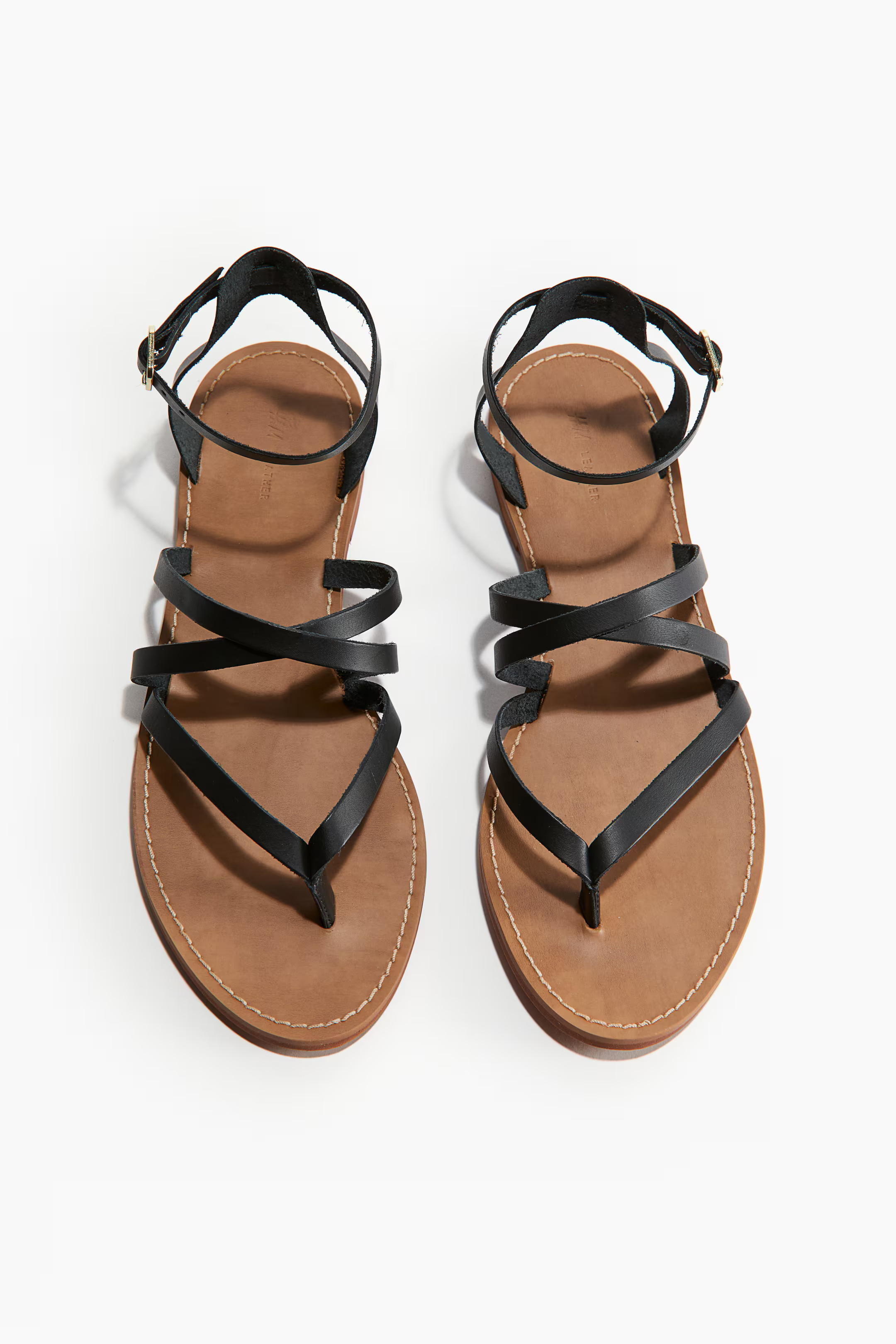 Strappy Leather Sandals | H&M (US + CA)
