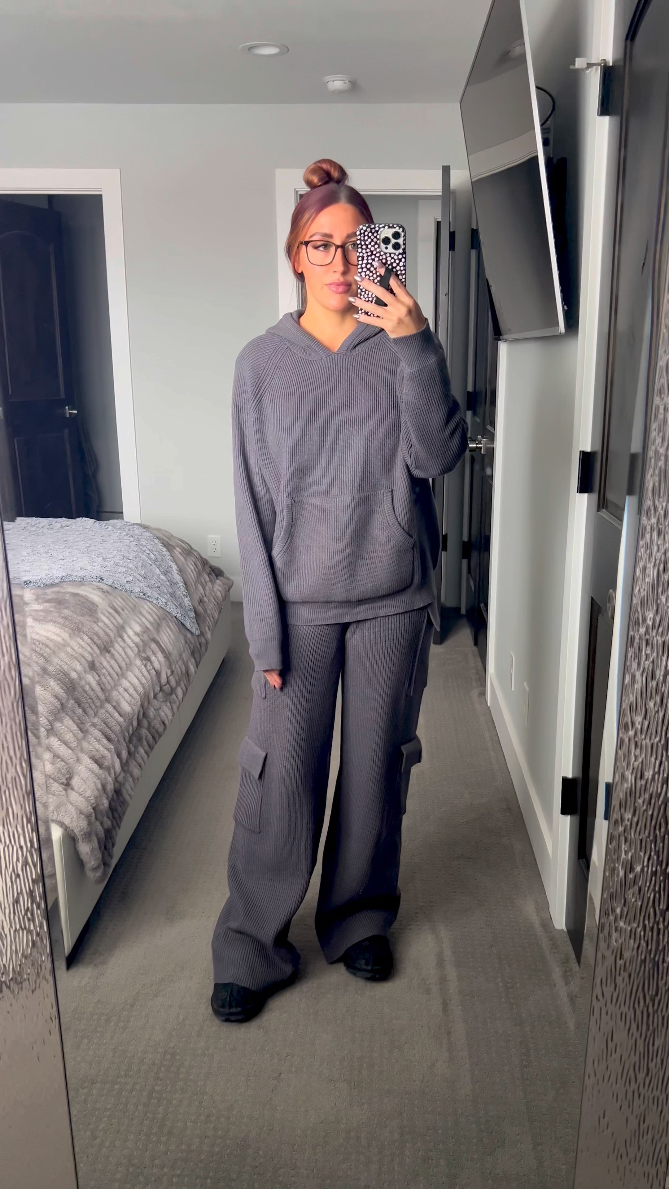 The coziest knit sweater lounge set!! 
Wearing a size small in pants and medium in hoodie

Edikted lounge set
Sweater knit hoodie
Knit sweater hoodie
Sweater knit pants
Holiday lounge set
Holiday loungewear
Cozy lounge set

#LTKHoliday #LTKCyberWeek #LTKsalealert