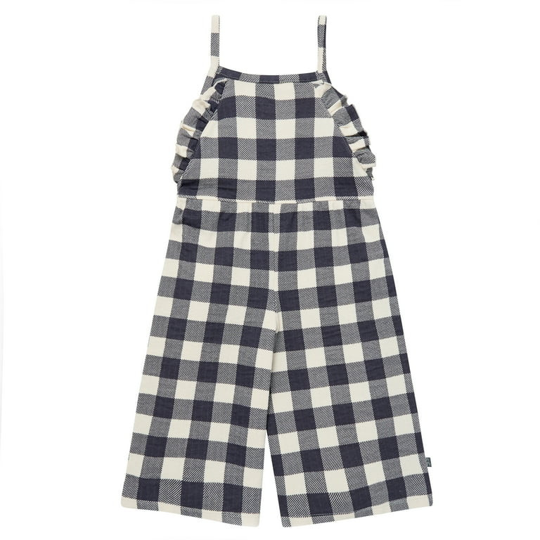 Modern Moments by Gerber Toddler Girl Ruffle Wide Leg Romper, Sizes 12 Months - 5T | Walmart (US)
