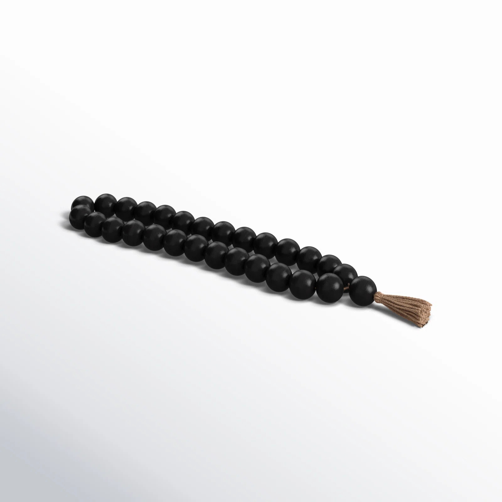 Sagebrook Home Osman Mango Wood & Jute Beaded Garland - Enhance Your Living Space | Birch Lane