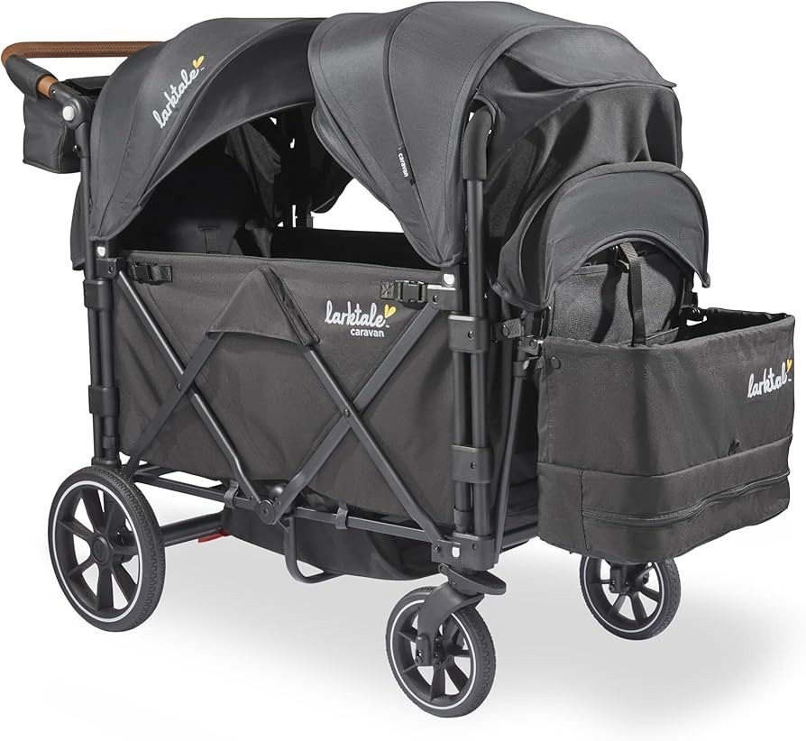 Larktale Caravan V3, Byron Black - Stroller/Wagon for Kids & Babies - Seats 2 Passengers or 200 l... | Amazon (CA)