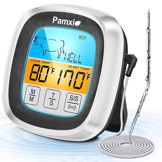【2022 Newest Update】Pamxio Waterproof Digital Meat Thermometer for Cooking,42 Inch Long Probe... | Amazon (US)