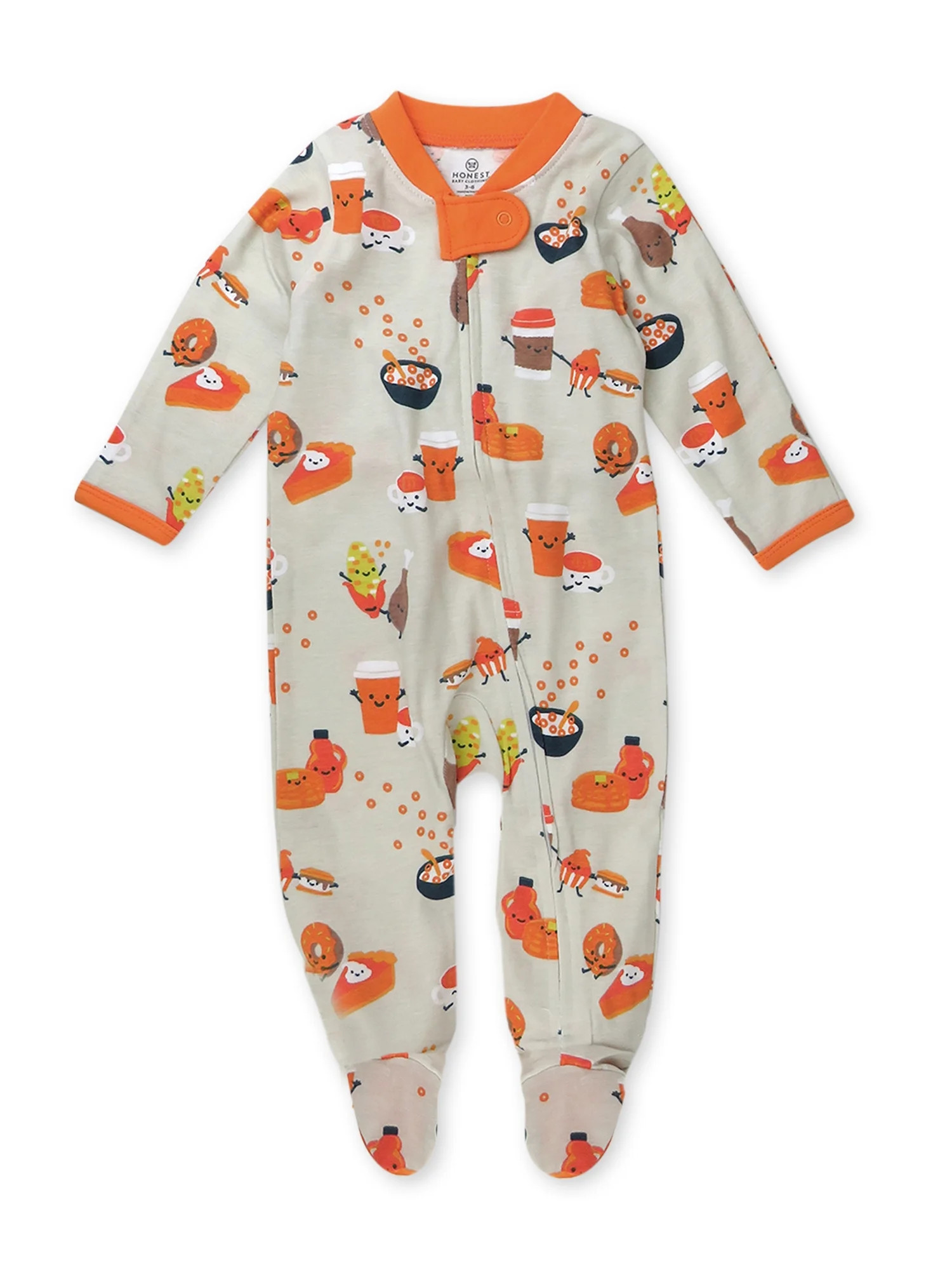 Honest Baby Clothing Baby Boy or Girl Gender Neutral Organic Cotton Sleep N Play Thanksgiving Paj... | Walmart (US)