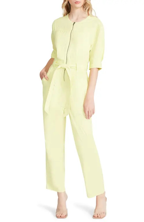 BB Dakota by Steve Madden Flying Private Jumpsuit in Sunny Lime at Nordstrom, Size Small | Nordstrom