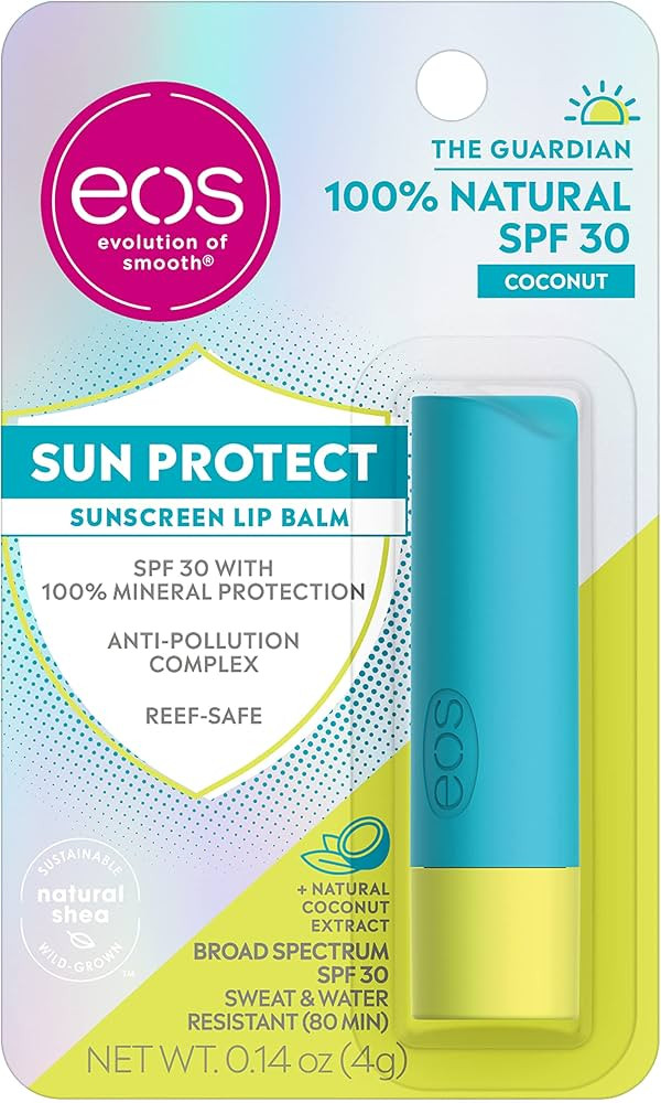 eos Sun Protect - Coconut | SPF Lip Balm with SPF 30 Protection and Water Resistant | Lip Care to... | Amazon (US)