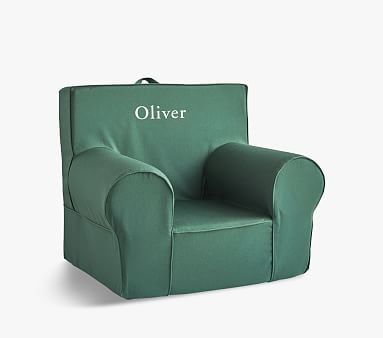 Forest Green Twill Anywhere Chair® | Pottery Barn Kids