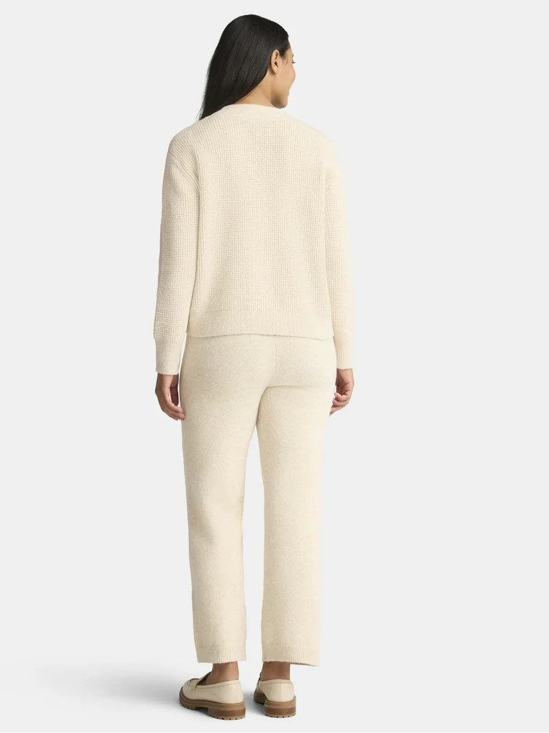 Time and Tru Women's and Women's Plus Cardigan and Pants Sweater Set, 2-Piece, Sizes XS-4X | Walmart (US)