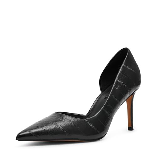 Steve Madden Women's Nula Pump, Black EEL, 8 | Amazon (US)