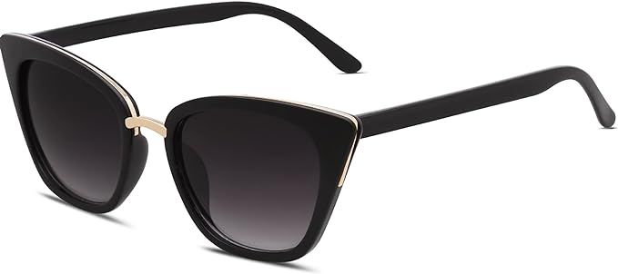 SOJOS Cat Eye Designer Sunglasses Fashion UV400 Protection Glasses SJ2052 | Amazon (US)