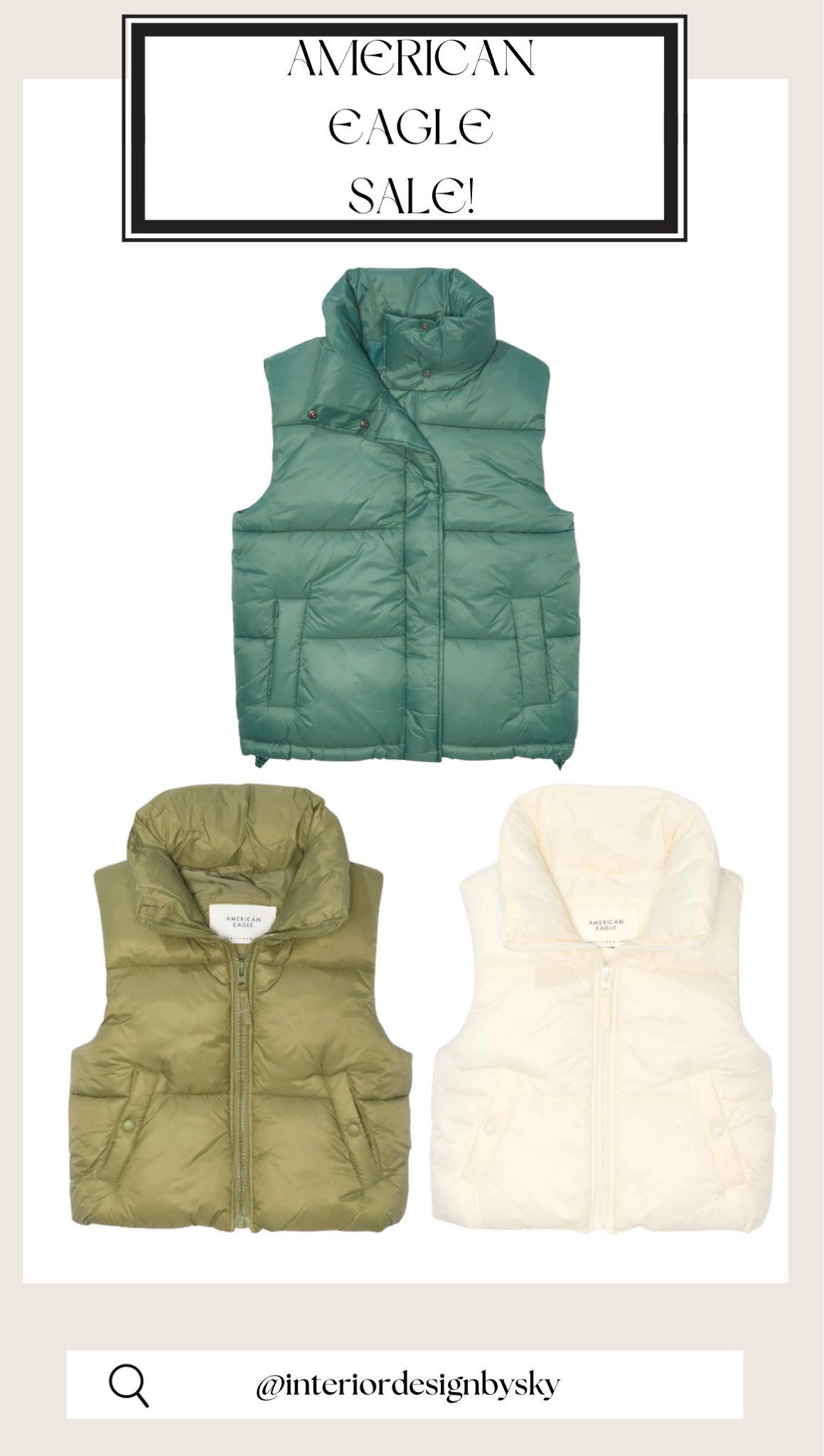 Cropped vests on sale from American eagle! Sale ends 9/24! Hurry! 

#LTKsalealert #LTKSeasonal #LTKSale