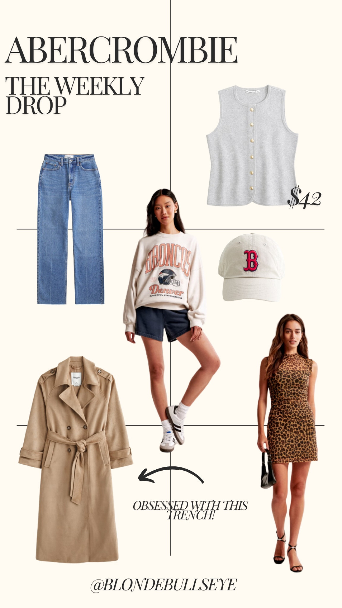 Abercrombie x Fall 2024 standout pieces. Loving all the leopard, trench coats, and pops of color in accessories ❤️

Trench, fall style, nfl, gameday style, mlb, Boston, leopard, dress, sweater vest , Abercrombie style

#LTKWorkwear #LTKStyleTip #LTKSeasonal