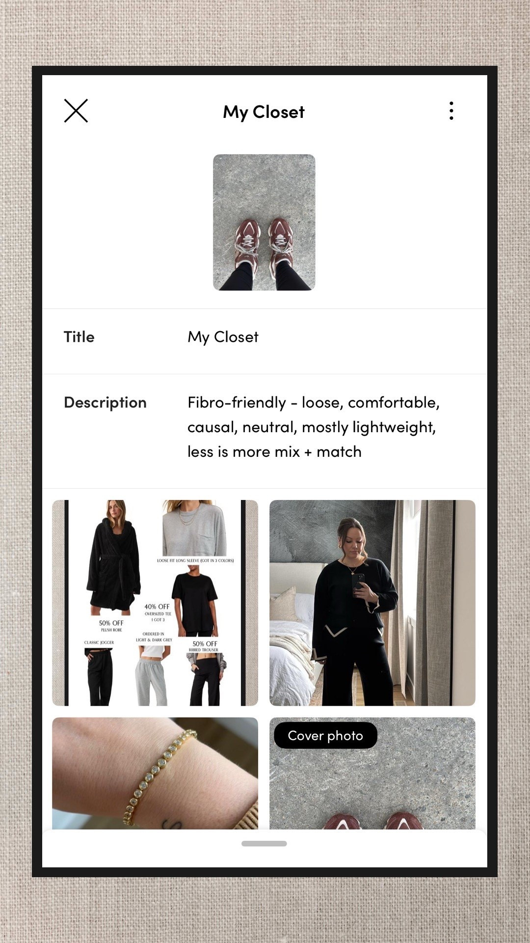 S T Y L E / my closet: fibro-friendly - loose, comfortable, causal, neutral, mostly lightweight, less is more mix + match

#LTKcanada #LTKstyletip #LTKmidsize