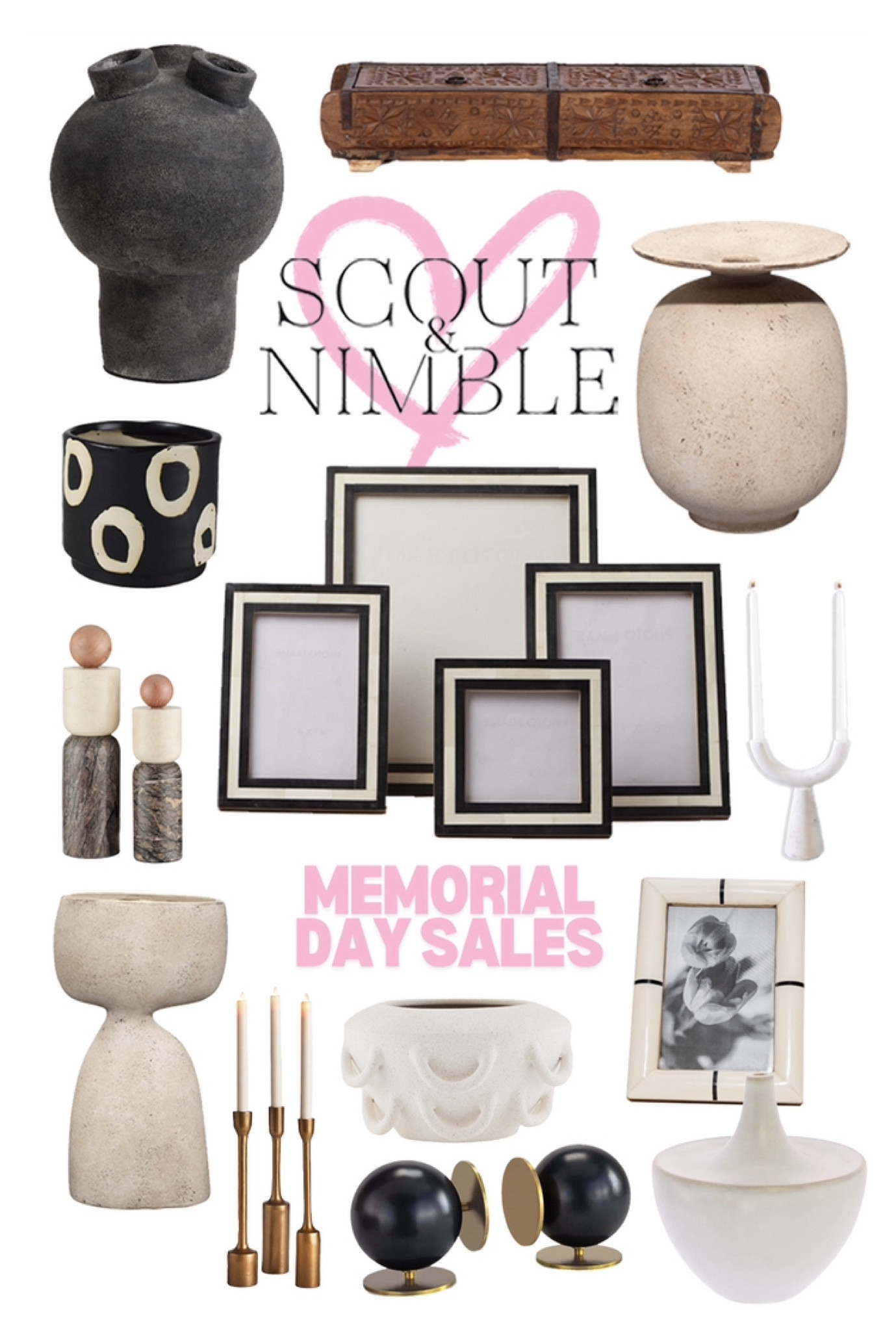 Scout & Nimble is having a fabulous Memorial Day sale - 25% off through the 30th with special days each day for up to 70% !! 
Today I’m rounding up some of the beautiful smaller accents you can snag during the sale to give your home the fancy designer touch 😎

#memorialday #homeaccents #homedecor 

#LTKstyletip #LTKhome #LTKsale