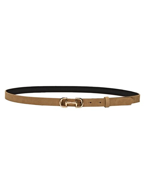 Split leather belt with buckle | Massimo Dutti US