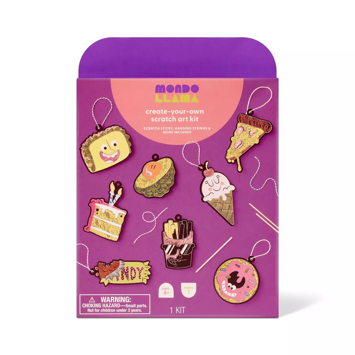 Food Scratch Art Craft Kit- Mondo Llama™ | Target