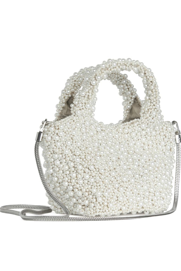 Pearl Handbag - White - Ladies | H&M GB | H&M (UK, MY, IN, SG, PH, TW, HK)
