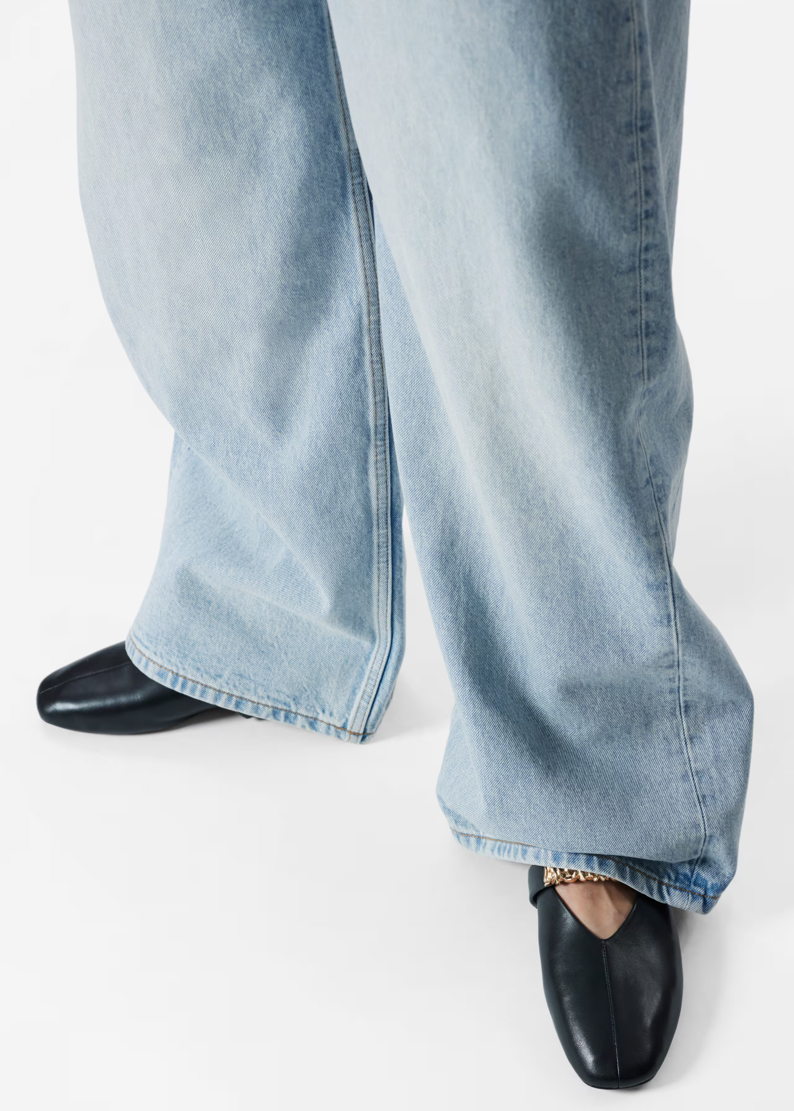 Embellished Leather Ballet Flats | & Other Stories EU